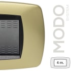 MASTER - MODO PLACCA 4 POSTI OTTONE OPACO