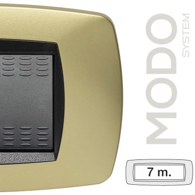 MASTER - MODO PLACCA 7 POSTI OTTONE OPACO