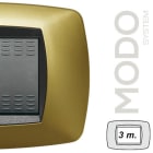 MASTER - MODO PLACCA 3 POSTI GIALLO PERLA