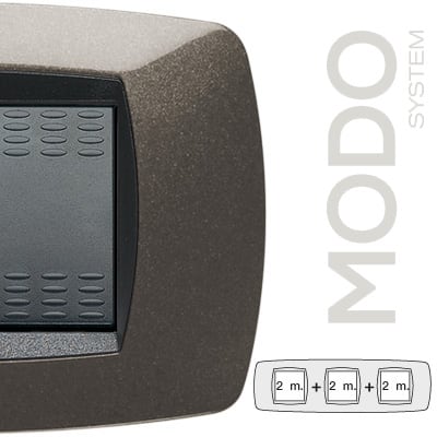 MASTER - MODO PLACCA 2+2+2 POSTI GRIGIO ANTRACITE