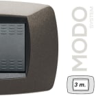 MASTER - MODO PLACCA 3 POSTI GRIGIO ANTRACITE