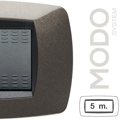 MASTER - MODO PLACCA 5 POSTI GRIGIO ANTRACITE