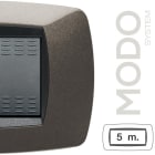 MASTER - MODO PLACCA 5 POSTI GRIGIO ANTRACITE