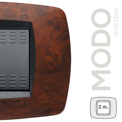 MASTER - MODO PLACCA 2 POSTI RADICA DI NOCE