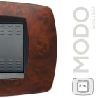 MASTER - MODO PLACCA 2 POSTI RADICA DI NOCE