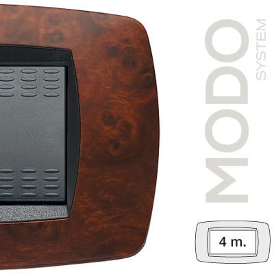 MASTER - MODO PLACCA 4 POSTI RADICA DI NOCE