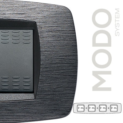 MASTER - MODO PLACCA 2+2+2+2 P. SATINATO GRIGIO