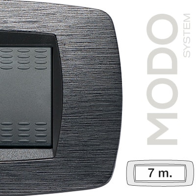 MASTER - MODO PLACCA 7 POSTI SATINATO GRIGIO