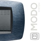MASTER - MODO PLACCA 2 POSTI SATINATO BLU