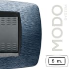 MASTER - MODO PLACCA 5 POSTI SATINATO BLU