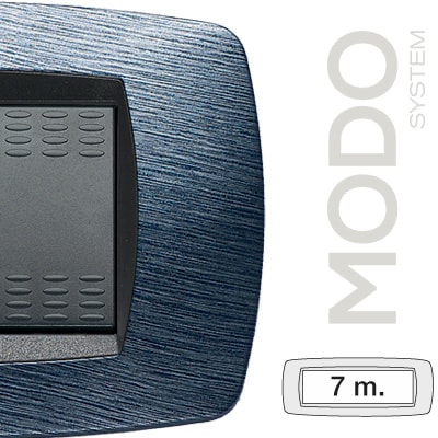 MASTER - MODO PLACCA 7 POSTI SATINATO BLU