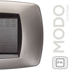 MASTER - MODO PLACCA 2 POSTI BRONZO OPACO