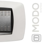 MASTER - MODO PLACCA 2 POSTI BIANCO OPACO