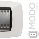 MASTER - MODO PLACCA 4 POSTI BIANCO OPACO