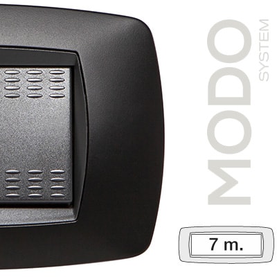 MASTER - MODO PLACCA 7 POSTI NERO OPACO