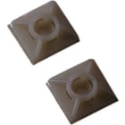 MASTER - BASETTA ADES.27X27X4.8MM IN NYLON NERO