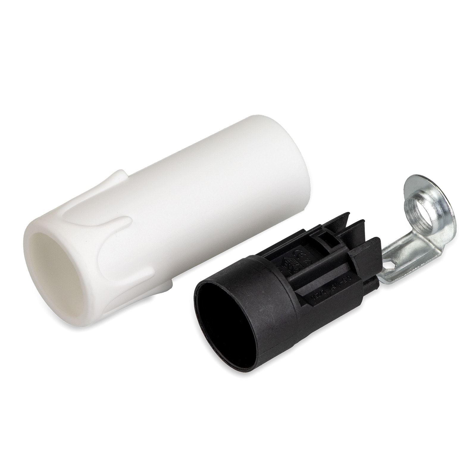 MASTER - PORTALAMPADA E14 CON FINTACANDELA BIANCO