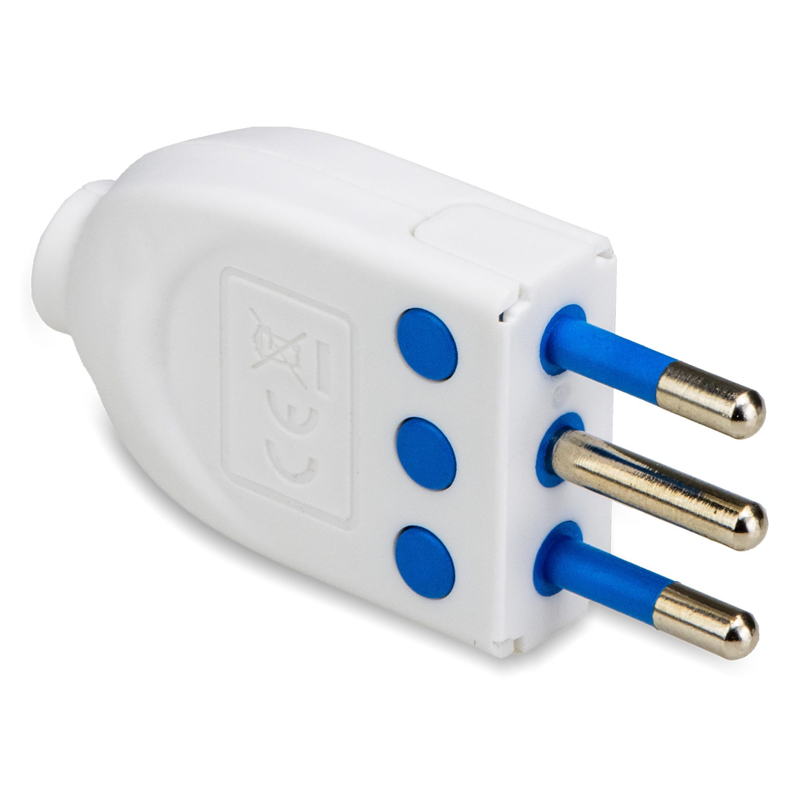 MASTER - SPINA 2POLI+T 10A BIANCA SPINOT. ORIENTA