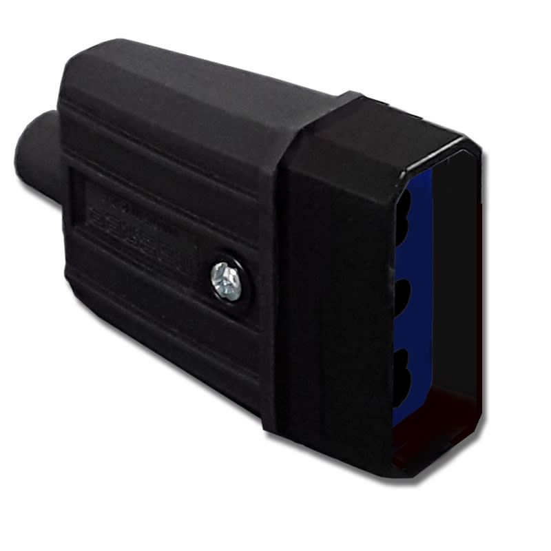 MASTER - PRESA IP40 P17/11 16A 2P+T IN GOMMA NERA