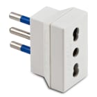 MASTER - ADATTATORE SEMPL.BIVALENTE 10A 2P+T BIAN