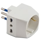 MASTER - ADATT.TRIPLO-SCHUKO 10A 2P+T BIANCO