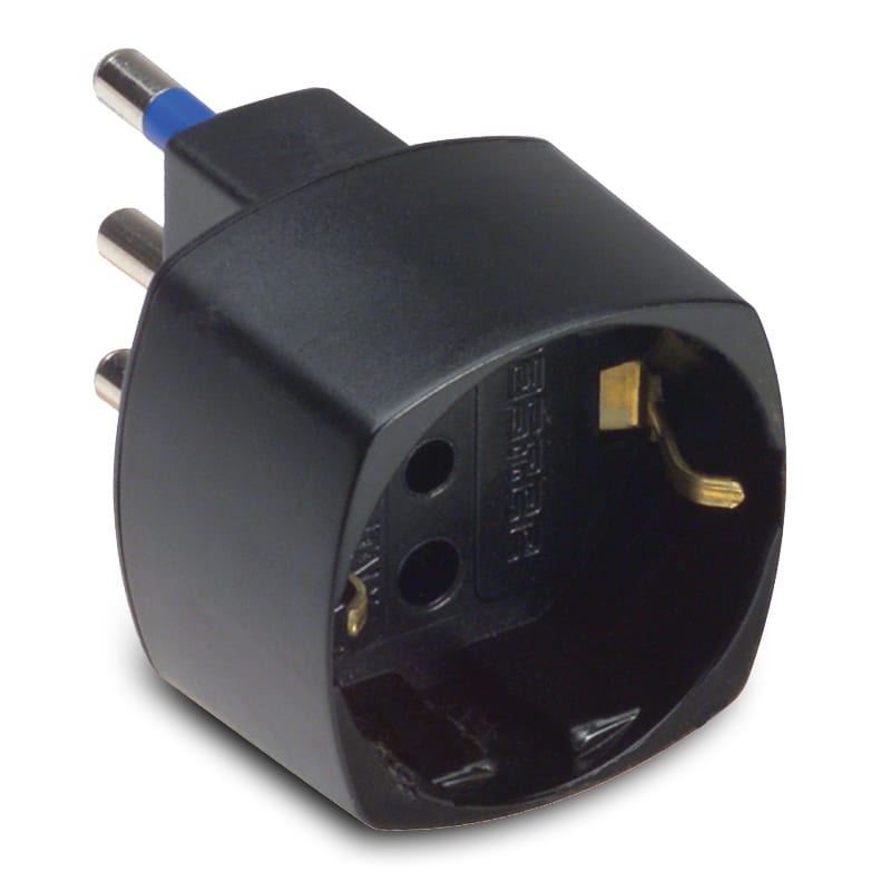 MASTER - ADATT.SCHUKO 16A+T NERO C.SICUREZZA