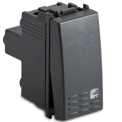 MASTER - PULSANTE 1P ILLUMINABILE 16A MODO GRIGIO