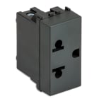 MASTER - PRESA EUROAMERIC. 2P+T 16A 250V GRIGIO
