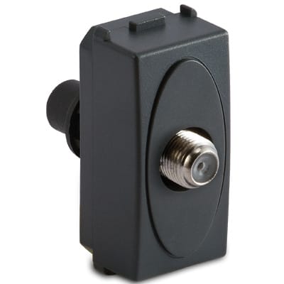 MASTER - PRESA TV/SAT TIPO F 75 OHM, MODO GRIGIO
