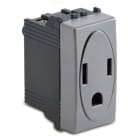 MASTER - PRESA AMERICANA 2P+T 15A 127V STEEL