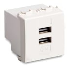 MASTER - ALIMENTATORE 2 USB 5V 4A 2M. MODO BIANCO