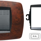 MASTER - PLACCA MODO 4P.RADICA NOCE + ANELLO TLI