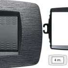 MASTER - PLACCA MODO 4P. SAT.GRIGIO + ANELLO TLI