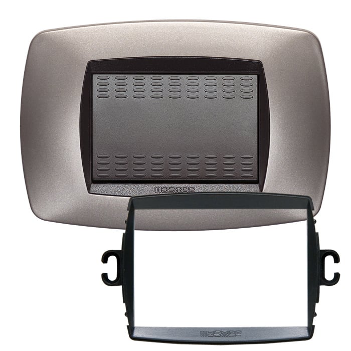 MASTER - PLACCA MODO 3P. BRONZO OPACO +ANELLO TLI