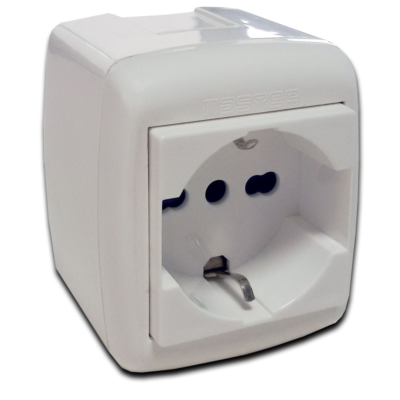 MASTER - CONF. SCATOLA+PRESA P40 2P+T 16A