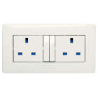 MASTER - DOPPIA PR.ING 2P+T 13A CON INTERR. E LED