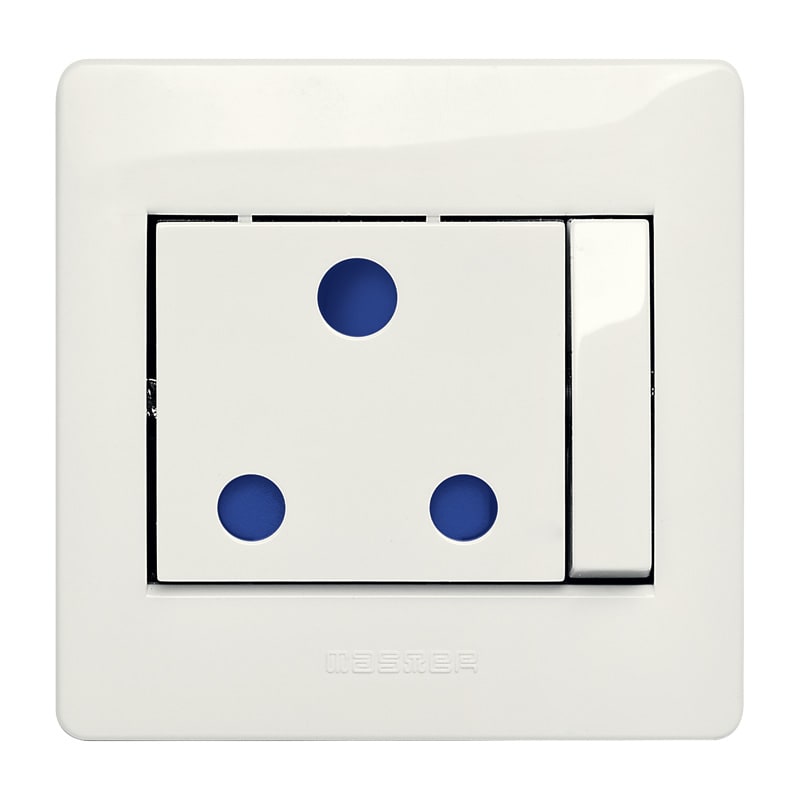 MASTER - PRESA ING 2P+T 15A CON INTERR. E LED