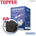 MASTER - DISP.ADAT.TRIPLO-SCH.16A 2P+T NERO PZ100