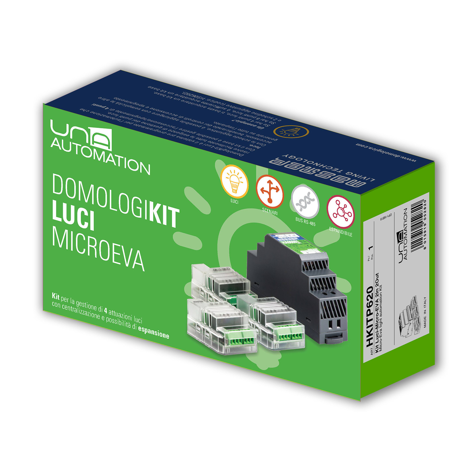 MASTER - KIT LUCI-MICRO-EVA 2IN 2OUT IN90-230V
