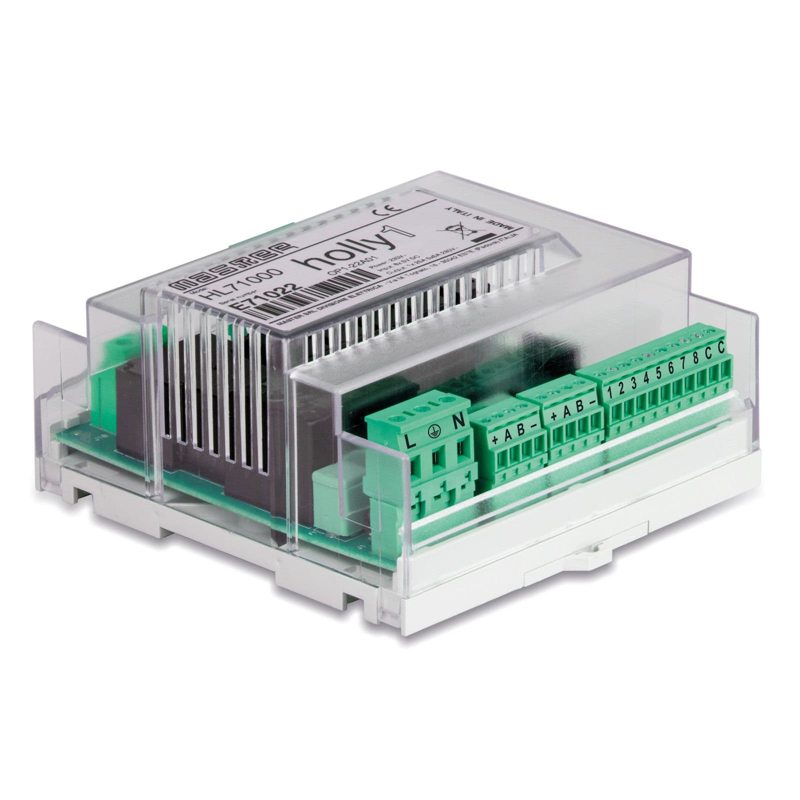 MASTER - HOLLY1 SCHEDA ROOM 8IN 6OUT 127/230V