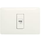 MASTER - MIX PRESA RJ12 1PLUG 6-6 C/PLACCA BIANCA