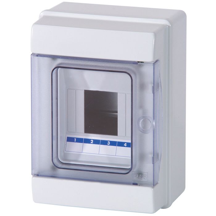 MASTER - C.PARETE 2/4MOD.P.TRASPAR. IP65