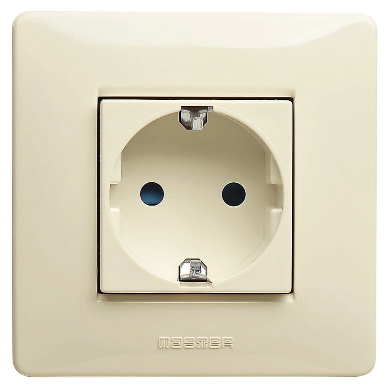 MASTER - MIXMO PRESA SCHUKO 16A 2P+T(LATER.)BEIGE