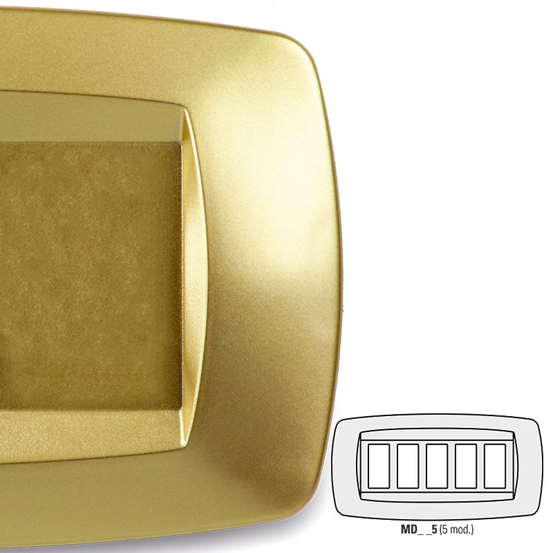 MASTER - PLACCA MODI' 5P. OTTONE OPACO