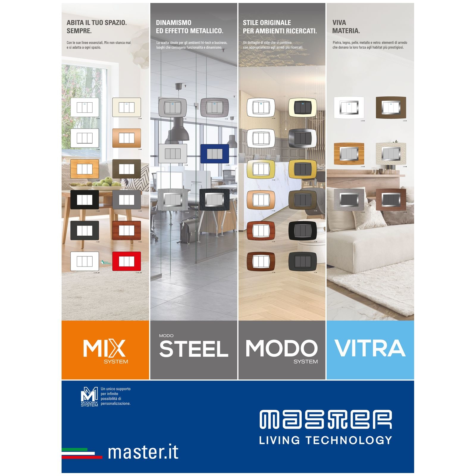 MASTER - PANNELLO ESP.MODO-MIX-STEEL-VBS MT1.5X2