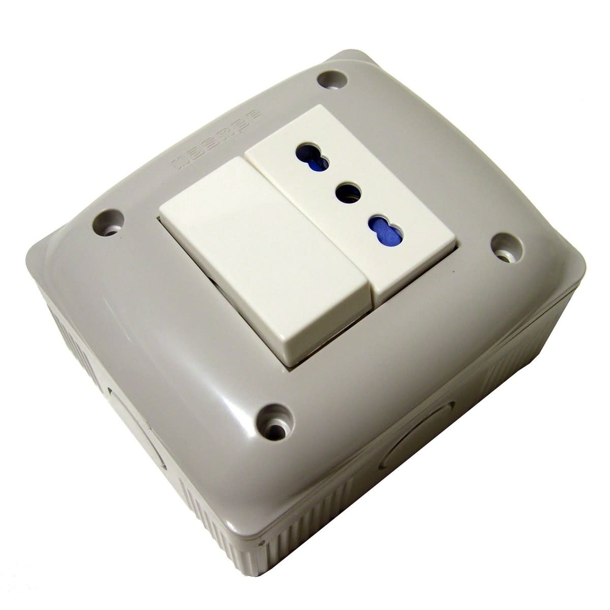 MASTER - MIXBOX IP40 2M. DEVIATORE + PRESA BIVAL.