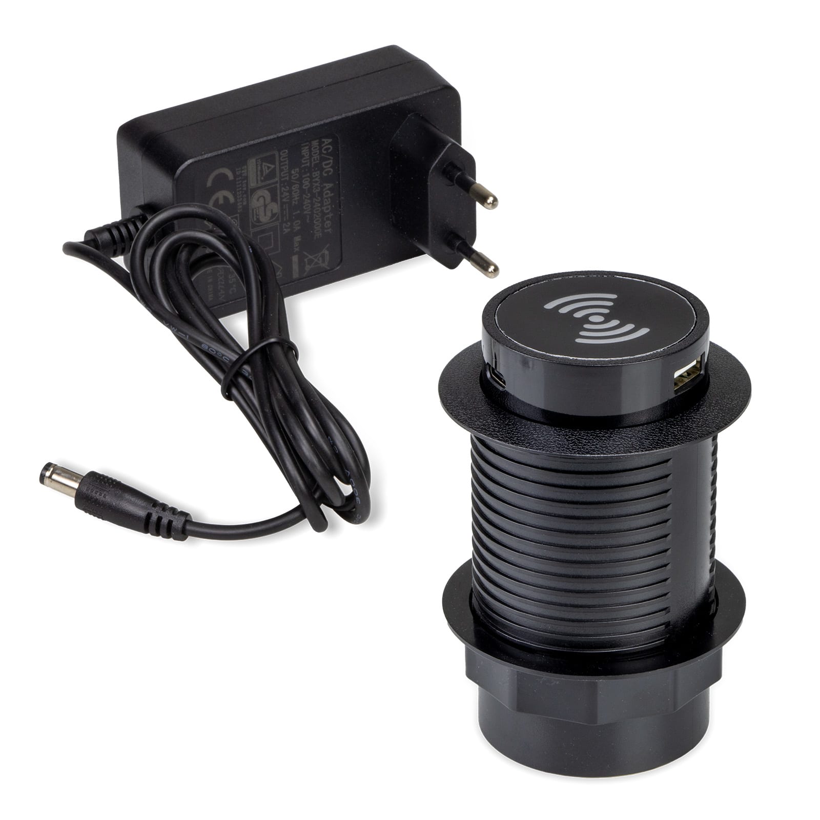 MASTER - ALIMENTAT. POP-UP 2 USB-A 1 USB-C NERO 00459-N