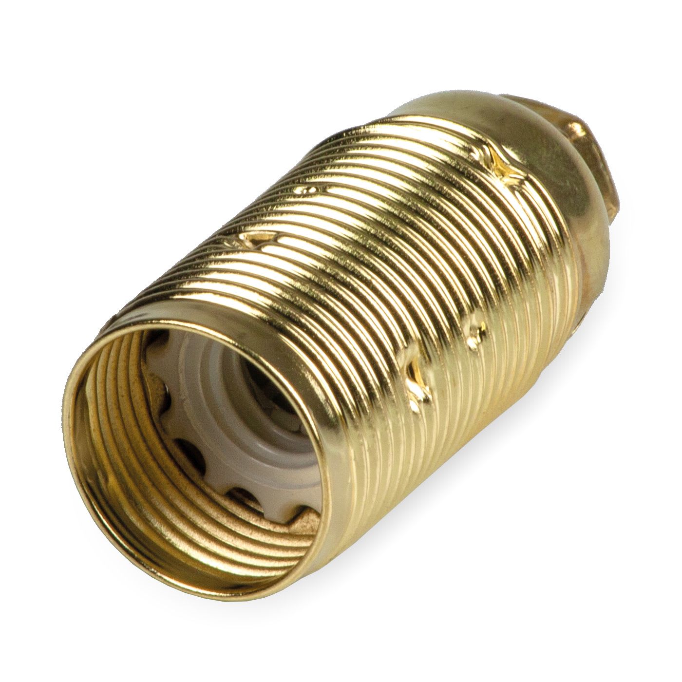 MASTER - PORTALAM.E14 METALLO OTTONATO FILETTATO 00541