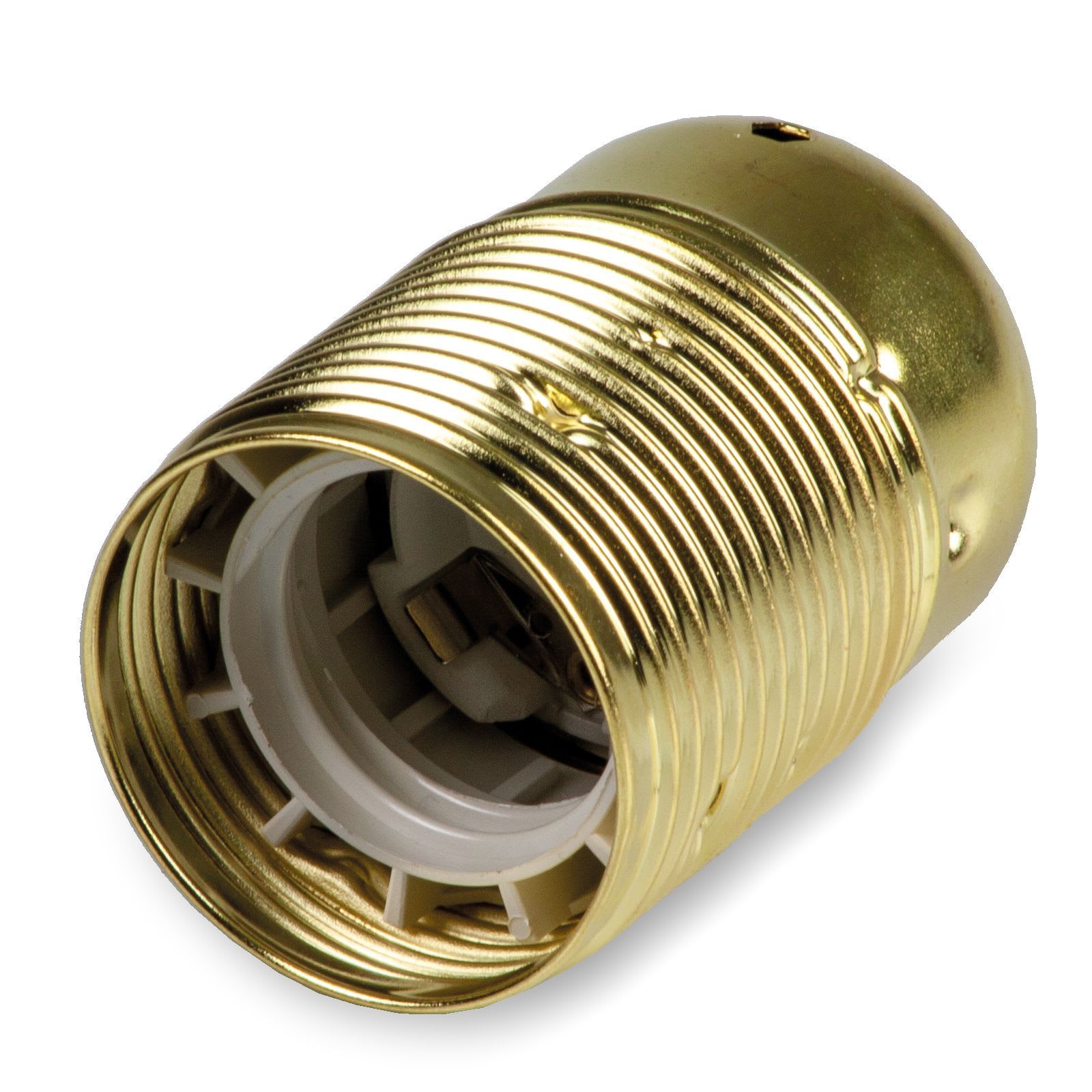 MASTER - PORTALAMP. E27 METALLO OTTON. FILETTATO 00546