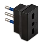 MASTER - ADATT.SEMPL.BIPRESA 10A 2P+T NERO 05610